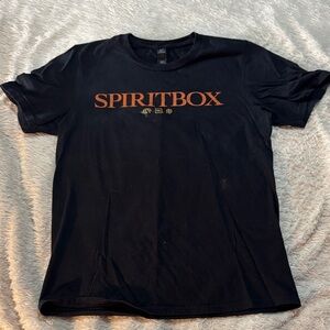 Spirit SPIRITBOX Black Tee with Orange Logo